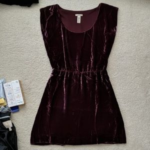 J. Crew Velvet Scoopneck Dress